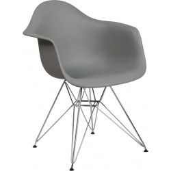 Alonza Resin Chair with Chrome Base