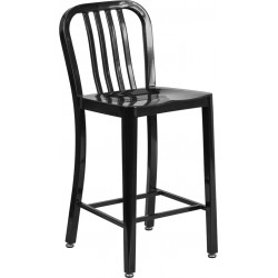 24" Metal Counter Height Stool Stratos