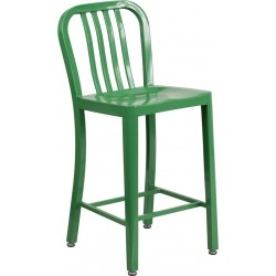 Tabouret de hauteur de comptoir 24 po en métal Stratos