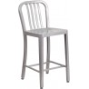 24" Metal Counter Height Stool Stratos