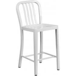 24" Metal Counter Height Stool Stratos