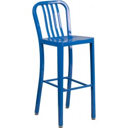 30" High Stratos Metal Barstool