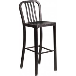 30" High Stratos Metal Barstool