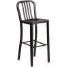 30" High Stratos Metal Barstool