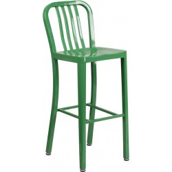 30" High Stratos Metal Barstool
