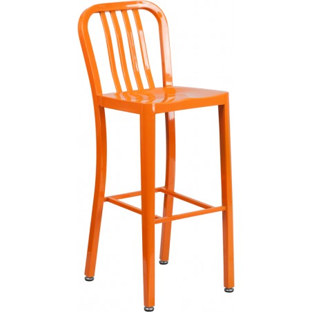 30" High Stratos Metal Barstool