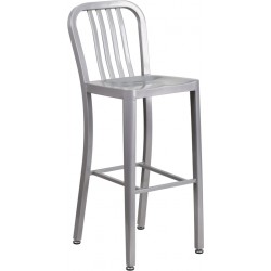 30" High Stratos Metal Barstool