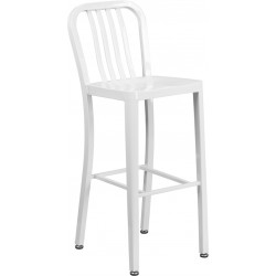 30" High Stratos Metal Barstool