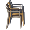 Luna AB patio stacking chair