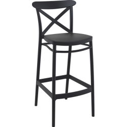 Cross restaurant outdoor bar stool