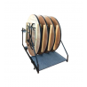 Chariot pour tables pliantes rondes