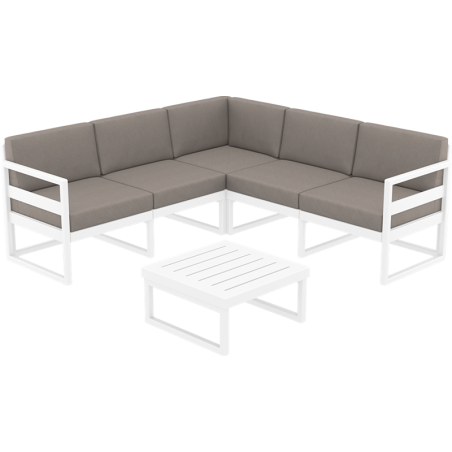 Leto corner outdoor lounge seating