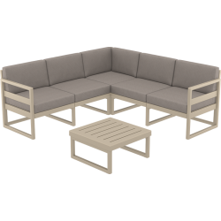 Leto corner outdoor lounge seating