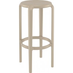 Mot - Backless outdoor stackable restaurant barstool