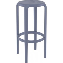 Mot - Backless outdoor stackable restaurant barstool