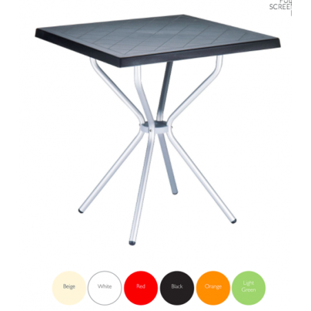 Mistral - Table de terrasse en resine 28x28