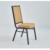 Queen metal banquet stacking chair