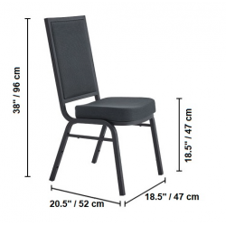 Queen metal banquet stacking chair