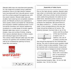 OUTDOOR - Werzalit table top