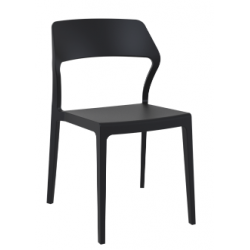 Terrace stackable chair snow