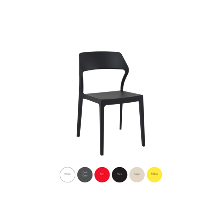 Terrace stackable chair snow