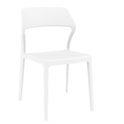 Terrace stackable chair snow